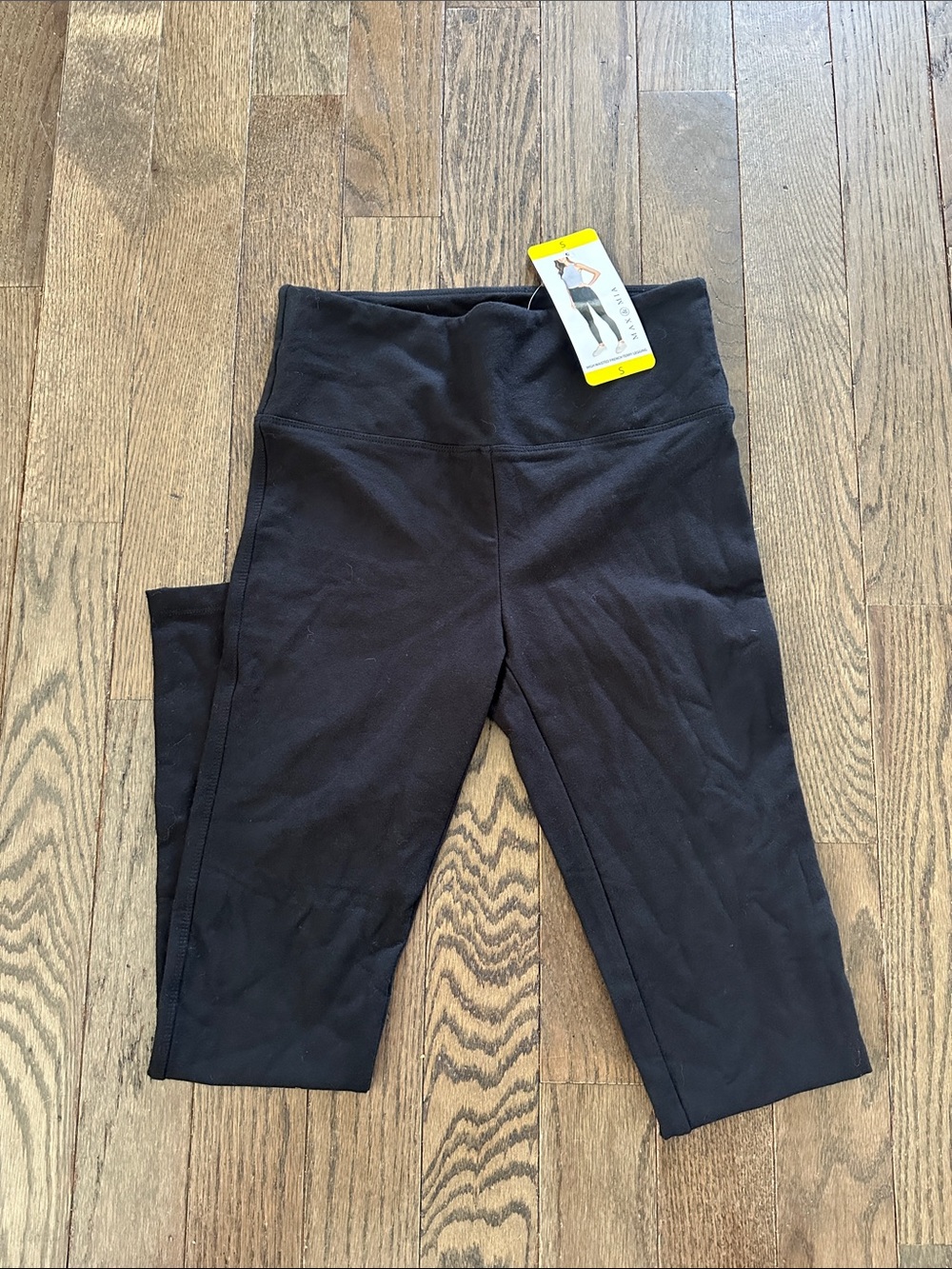 Max and Mia Black Leggings with High Waistband Sz S